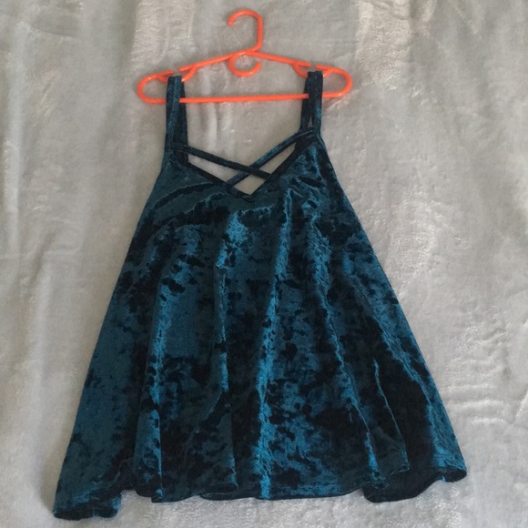 Velvet double strap tank - Picture 1 of 3